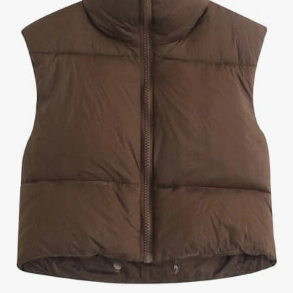 Brown Puffer Vest